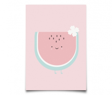 Postkarte Wassermelone