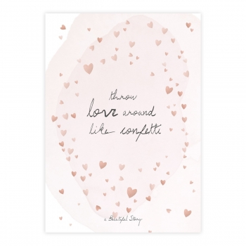 Postkarte Confetti