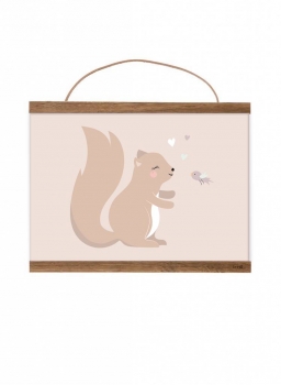 Poster mit Eichhörnchen