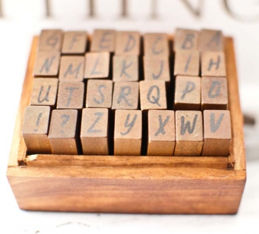 Preview: Stempel Alphabet, div. Modelle