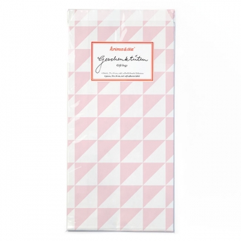 Tüten Chevron rosa 6er Set