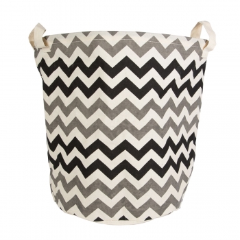 Wäschesack Chevron grau