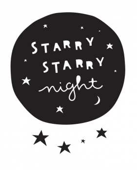 Wandstickers Starry night