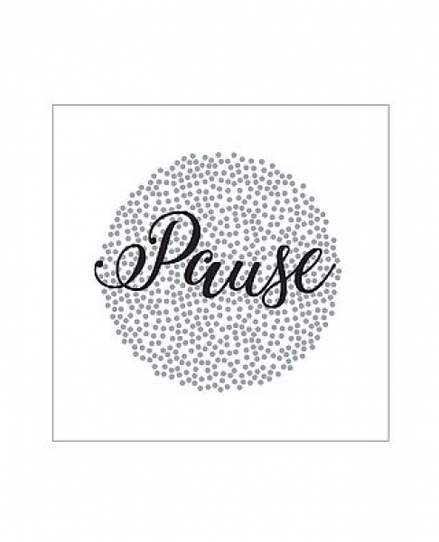 Papierservietten Pause