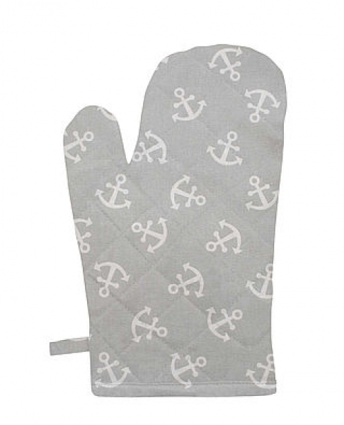 Ofenhandschuh Anker hellgrau