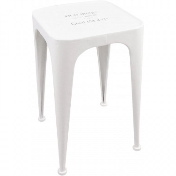 Hocker aus Metall weiss