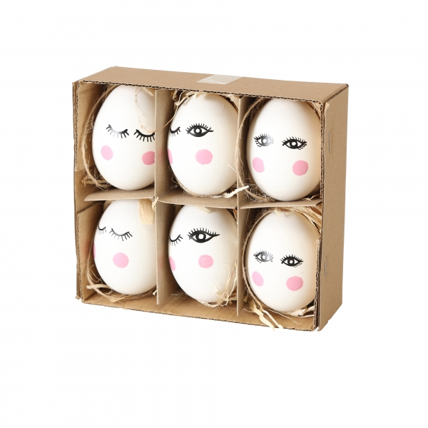 Ostereier Sleepy Eyes 6er Set