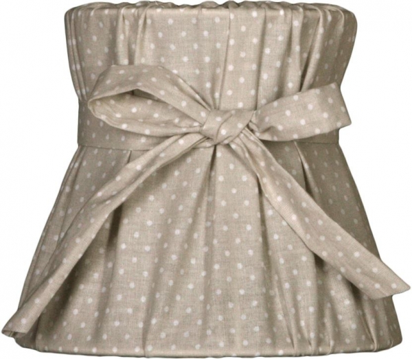 Lampenschirm mit Punkten taupe