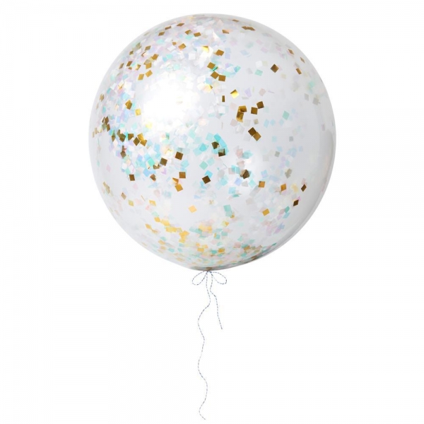 Riesiges Ballon mit Confetti 3er Set