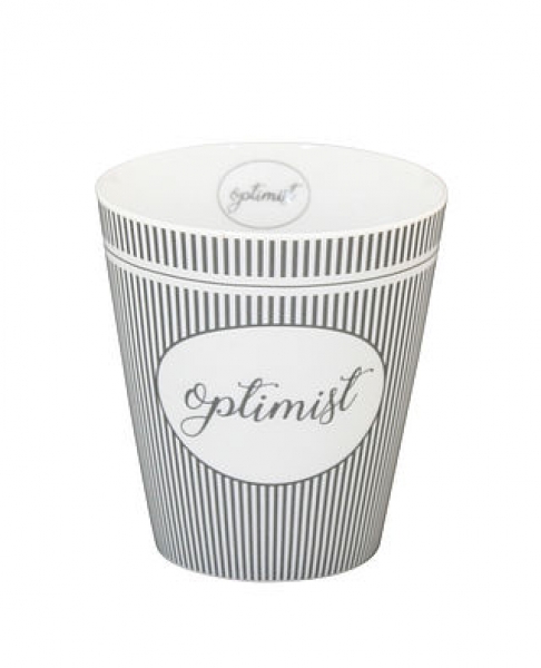 Tasse aus Porzellan Optimist