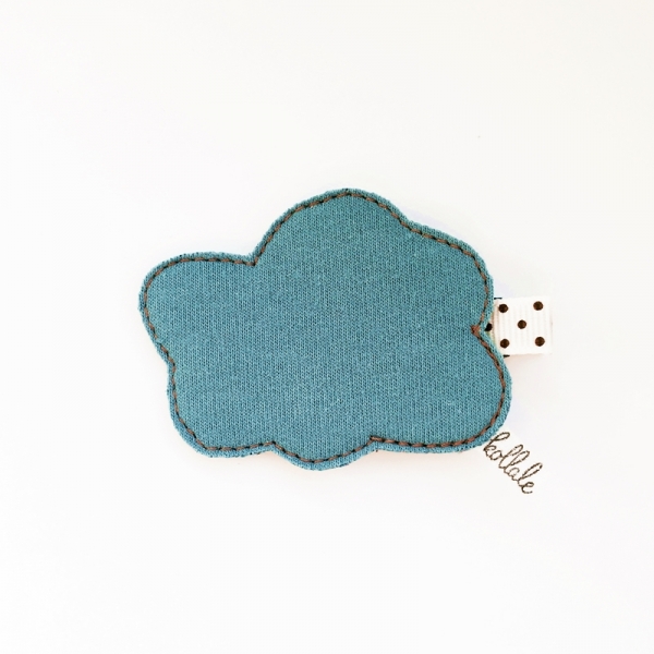 Kids-Haarspange Wolke teal