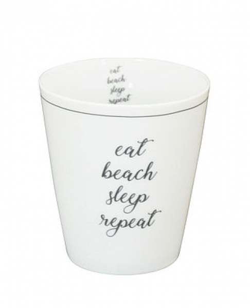 Tasse aus Porzellan Eat, Beach, Sleep, Repeat