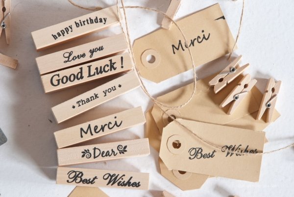 7 Stempel mit Botschaften