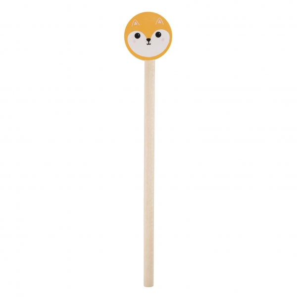 Bleistift mit Fuchs-Radiergummi