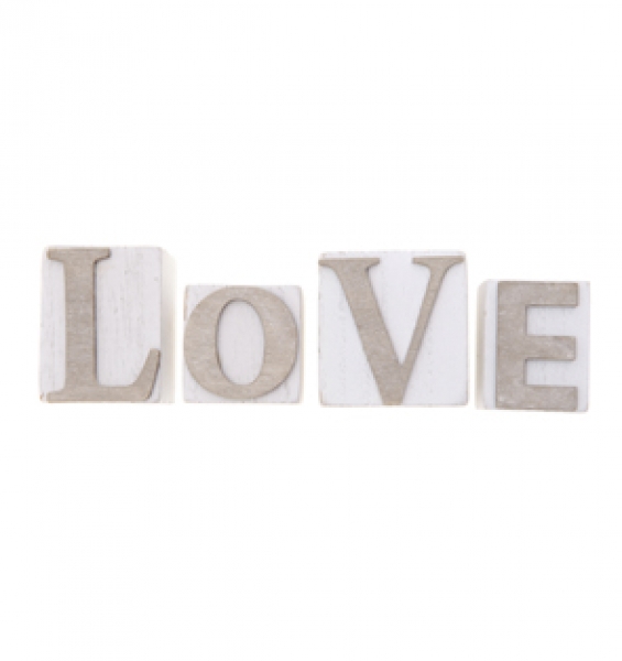 Buchstaben aus Holz Love