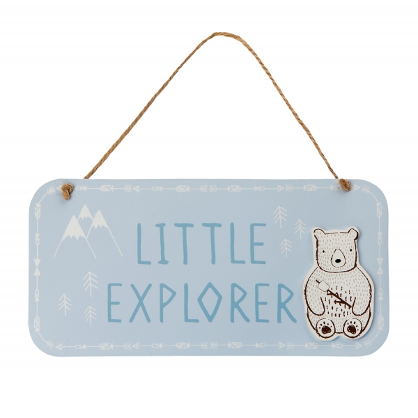 Holz-Schild Little Explorer