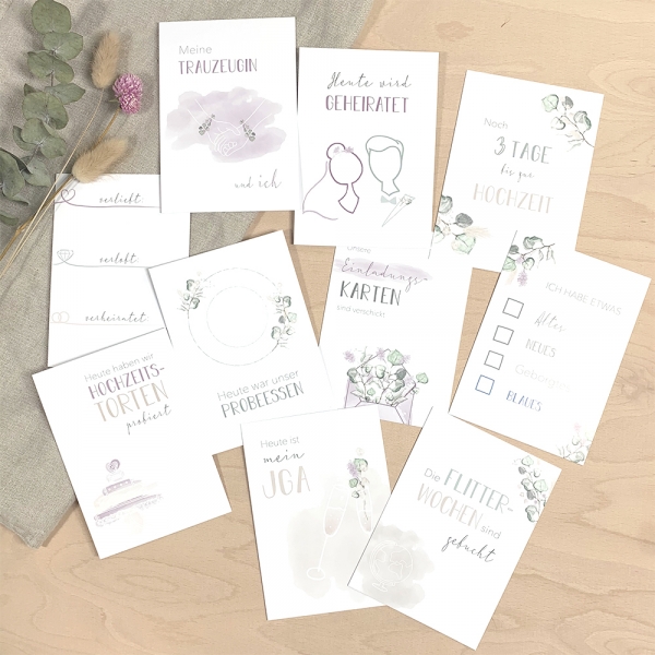 meilensteinkarten Hochzeit 1