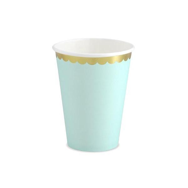 Pappbecher mint 6er Set