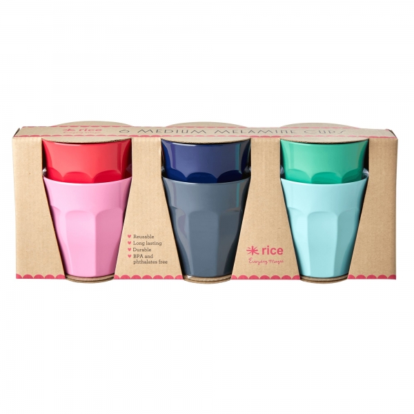 Rice Becher 6er Set, div. Farben