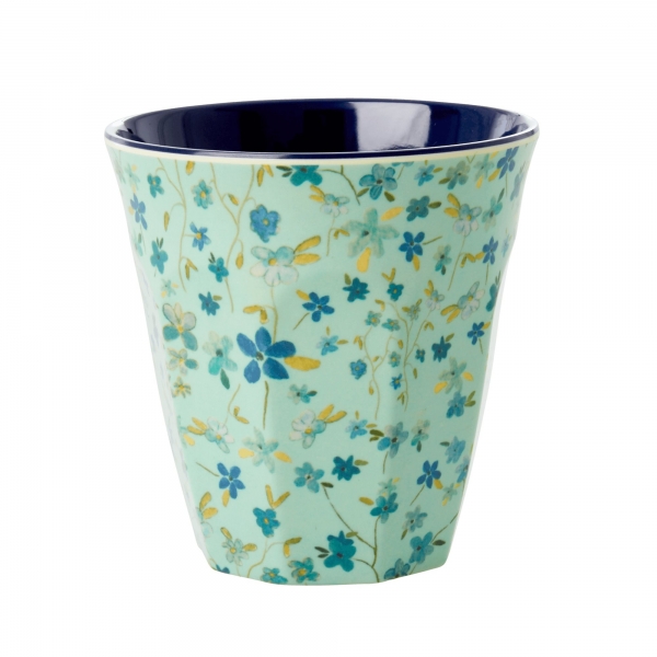 Rice Becher mint mit Blumen