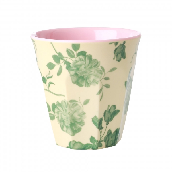 Rice Becher creme mit Rosen
