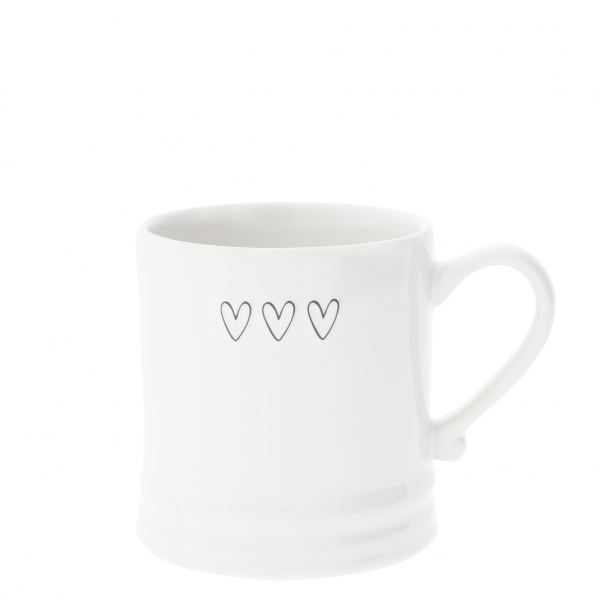 Tasse mit 3 Herzchen und Henkel