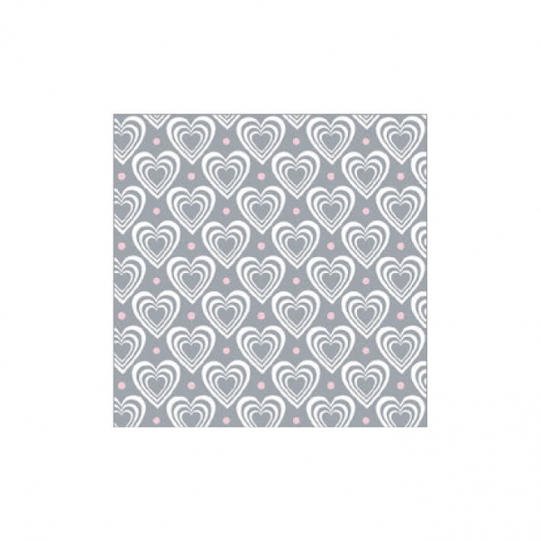 Papierservietten 3D Herzen