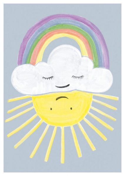 Postkarte Regenbogen