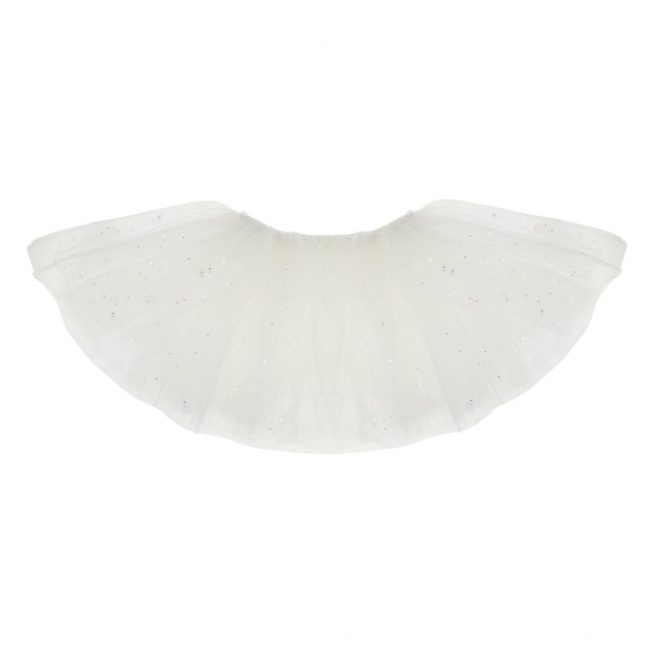 Tutu weiss mit Glitzern