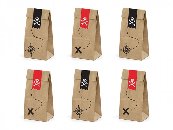Papiertüten Pirates 6er Set