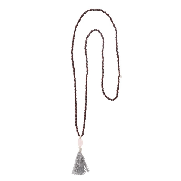 Mala Kette mit Rosenquarz