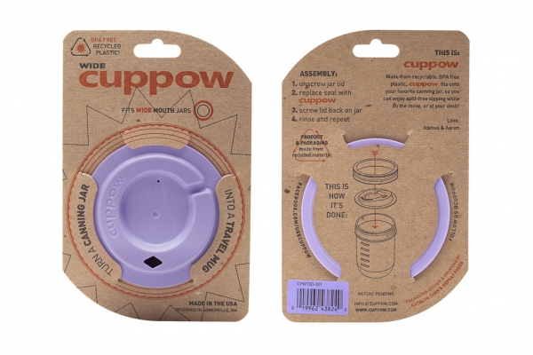 Cuppow Trinkdeckel lila widemouth