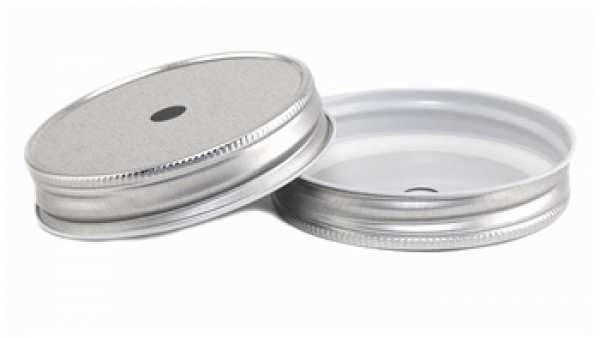 Deckel m. Loch für Mason Jars, div. Farben