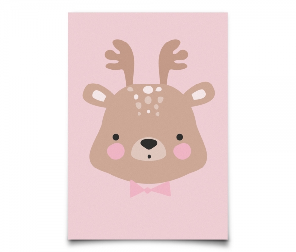 Postkarte Mrs. Deer