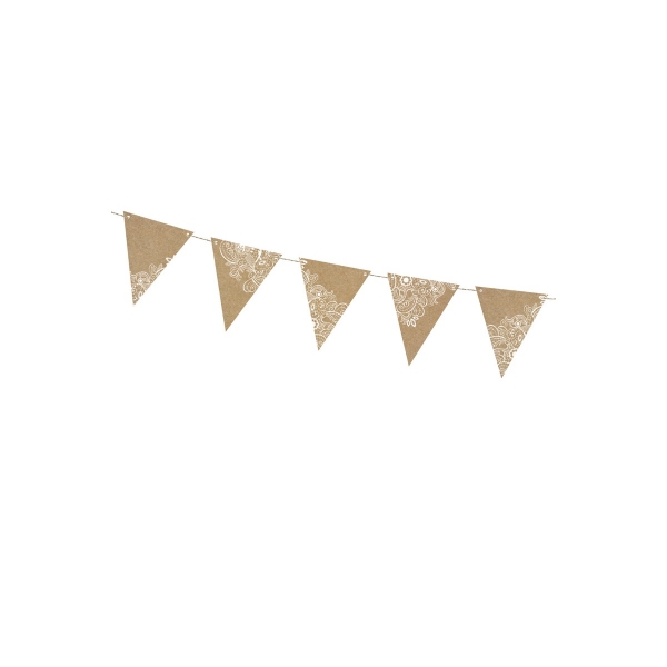 Girlande aus Kraftpapier