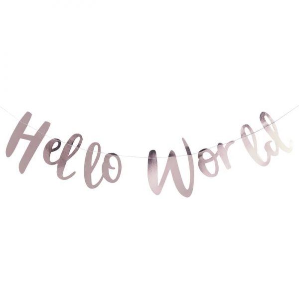Girlande Hello World