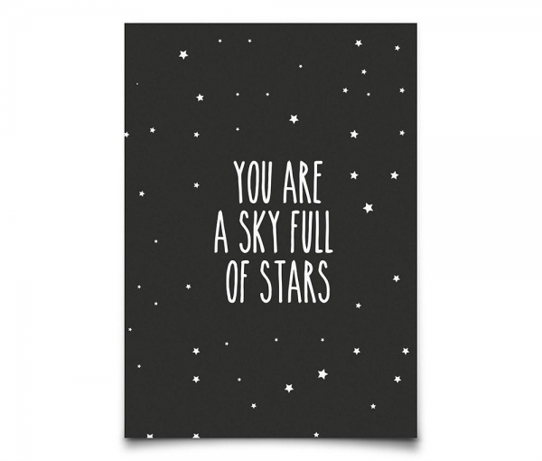 Postkarte You are a sky