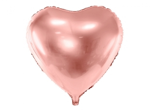 Folienballon Herz rose gold 61 cm