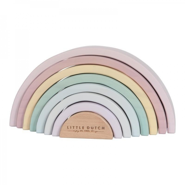 Regenbogen aus Holz rosa