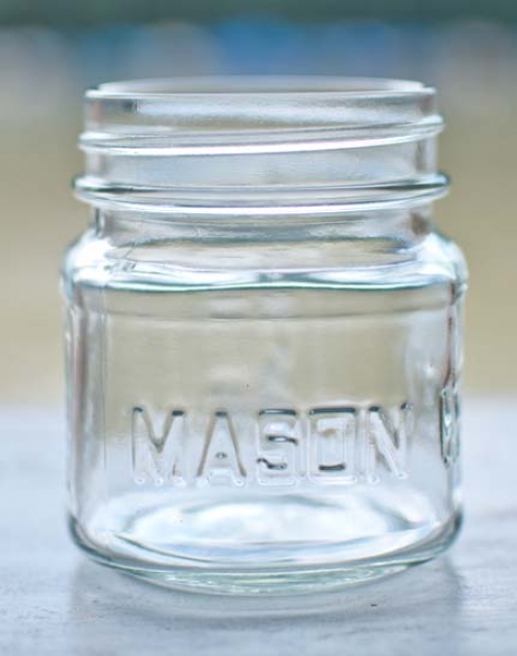 Mason Glas Beschriftung