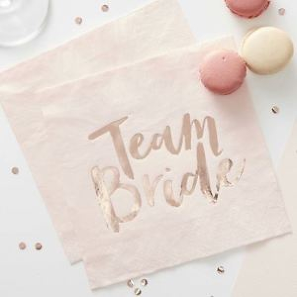Papierservietten Team bride