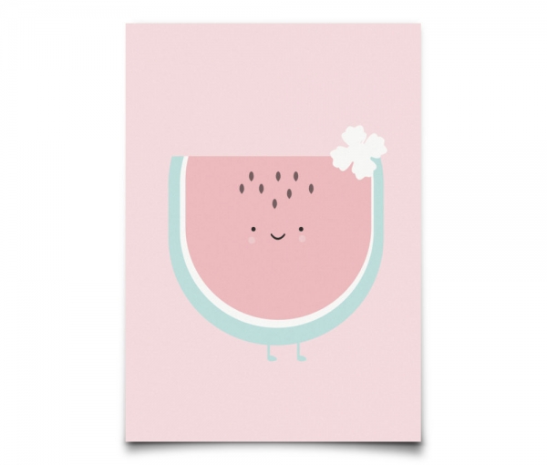 Postkarte Wassermelone