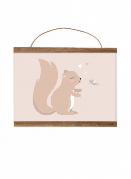 Poster mit Eichhörnchen