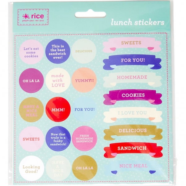 Rice Stickers, 4 Blätter