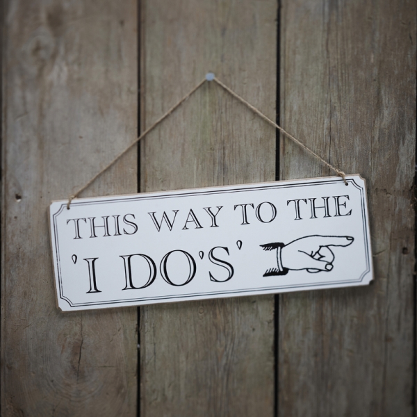 Schild mit Spruch