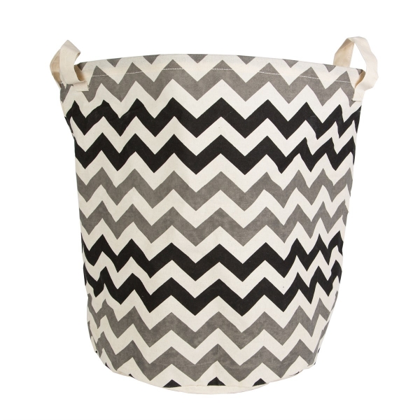 Wäschesack Chevron grau