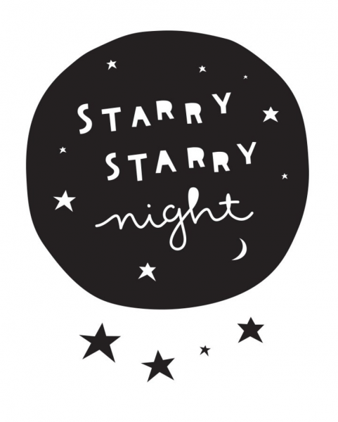 Wandstickers Starry night