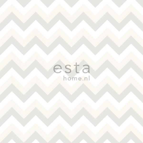 Wandtapete Chevron grau